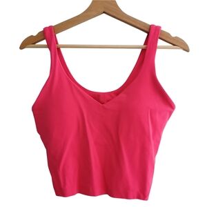 Lululemon Align Crop Tank Hot Pink Size 8